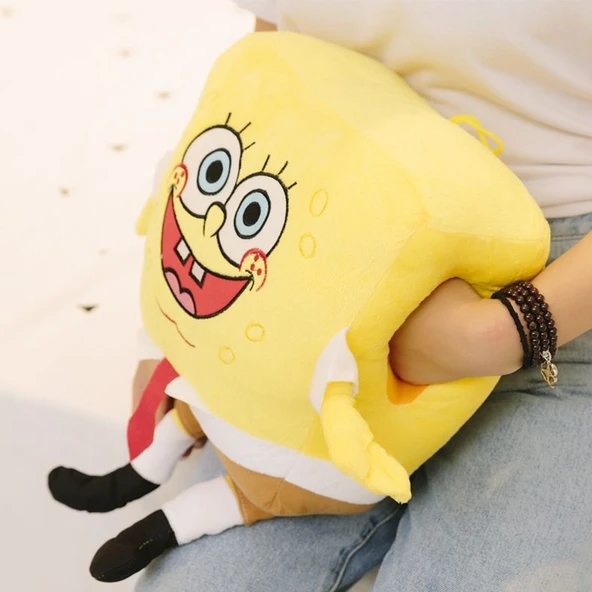 Sünger Bob Peluş El Isıtıcı Yastık - 50cm - 3
