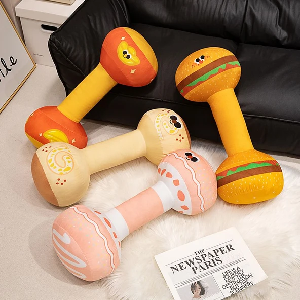Donut Dambıl Yastık Peluş Oyuncak - 55cm - 5