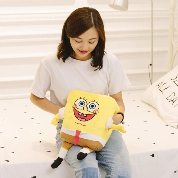 Sünger Bob Peluş El Isıtıcı Yastık - 50cm - 2