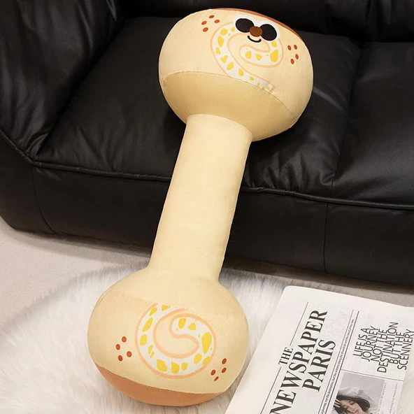 Ekmek Dambıl Yastık Peluş Oyuncak - 55cm