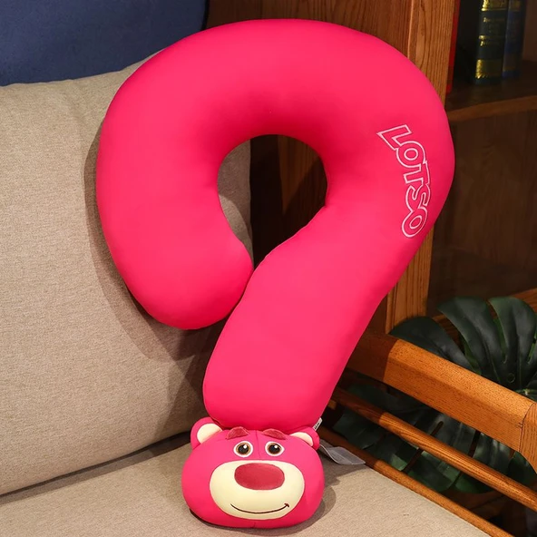 Disney Lotso (Çilek Ayı) Buz İpeği Peluş Yastık - 65cm