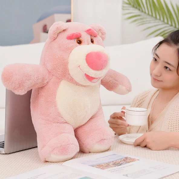 Pembe Çilek Ayı Peluş Oyuncak - 30cm