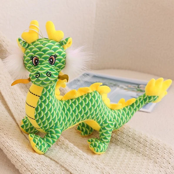Ejderha Yılı Peluş Oyuncak - Yeşil - 38cm