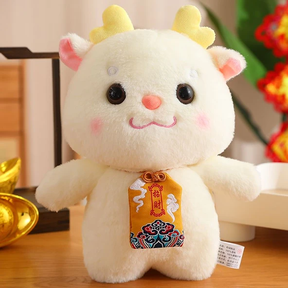 Fu Dai Long Peluş Oyuncak - Zhao Cai Ejderha 30cm