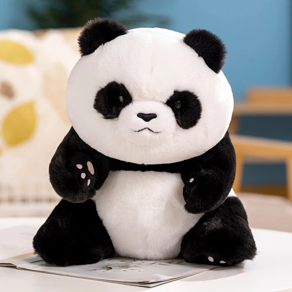 Oturan Mutlu Panda Peluş Oyuncak - 25cm