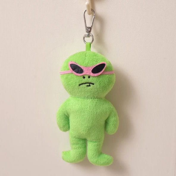 Komik Uzaylı Peluş Oyuncak - Yeşil 10cm