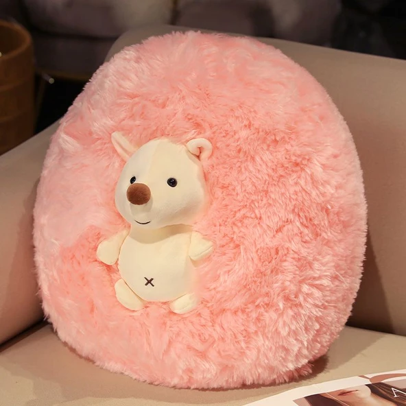 Pembe Kirpi Peluş Oyuncak - 60 cm