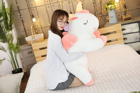 Mavi Unicorn Peluş Oyuncak - 100cm - 6