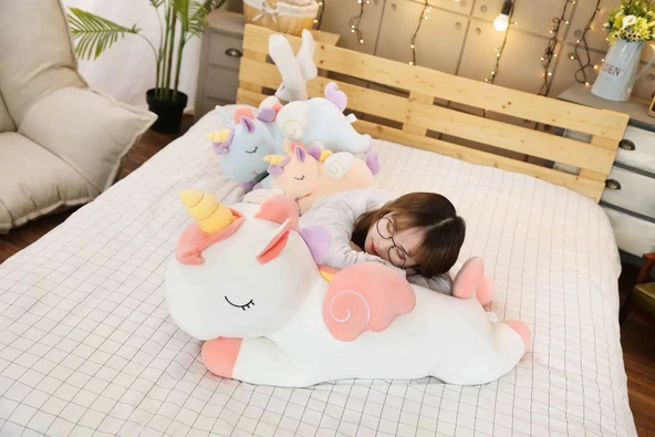 Mavi Unicorn Peluş Oyuncak - 100cm - 11