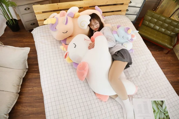 Mavi Unicorn Peluş Oyuncak - 100cm - 8