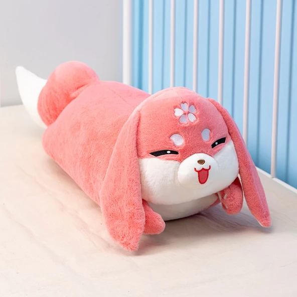 Sakura Tilki Peluş Yastık - Resim Rengi - 65CM