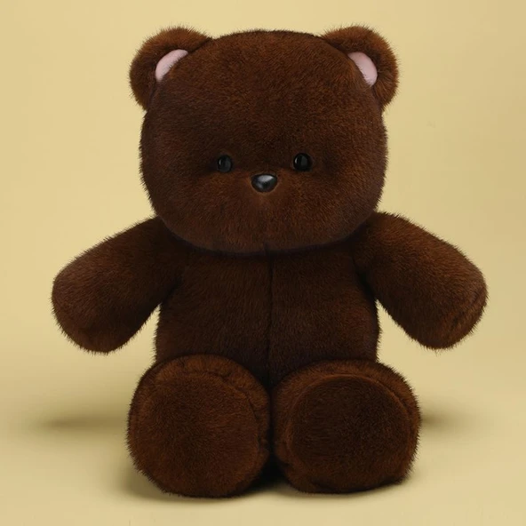 Peluş Oyuncak Ayı - Kahve Rengi - 45cm - 8