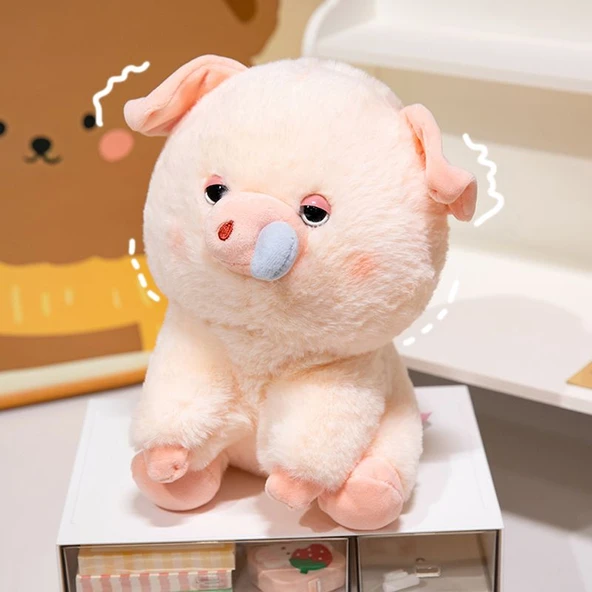 Pembe Peluş Oyuncak Domuz - 35cm