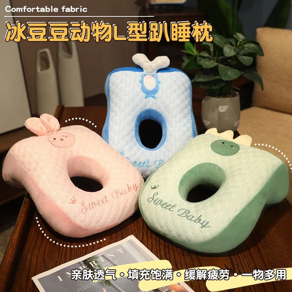 L Şeklinde Uyku Yastığı - Dinozor - 33x23cm - Resim 4