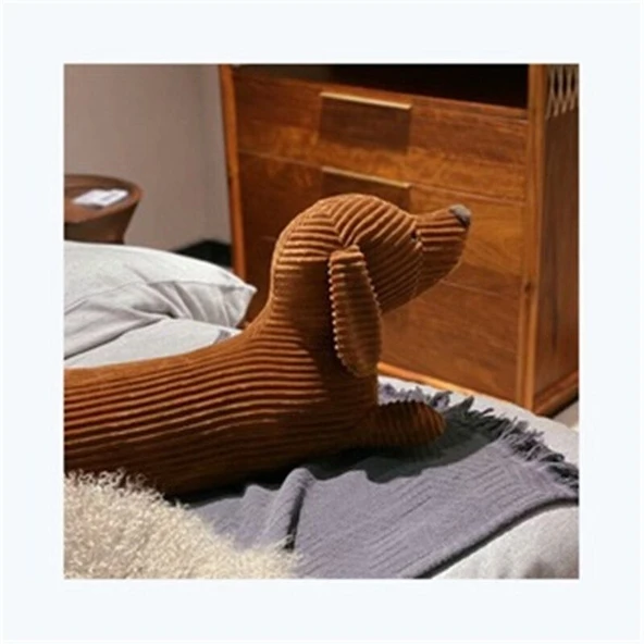 Daksund Peluş Oyuncak - Kahve Rengi - 50cm - 4