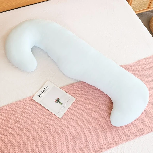 Buz İpek Bacak Yastığı - Mor - 85cm - 8