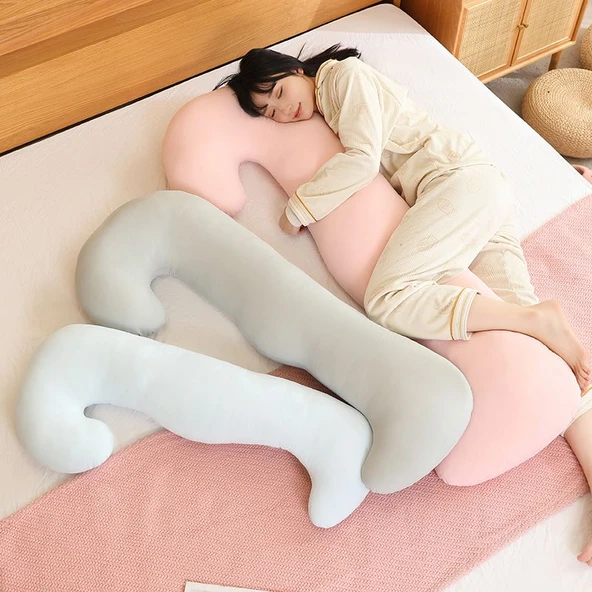 Buz İpek Bacak Yastığı - Mor - 85cm - 12