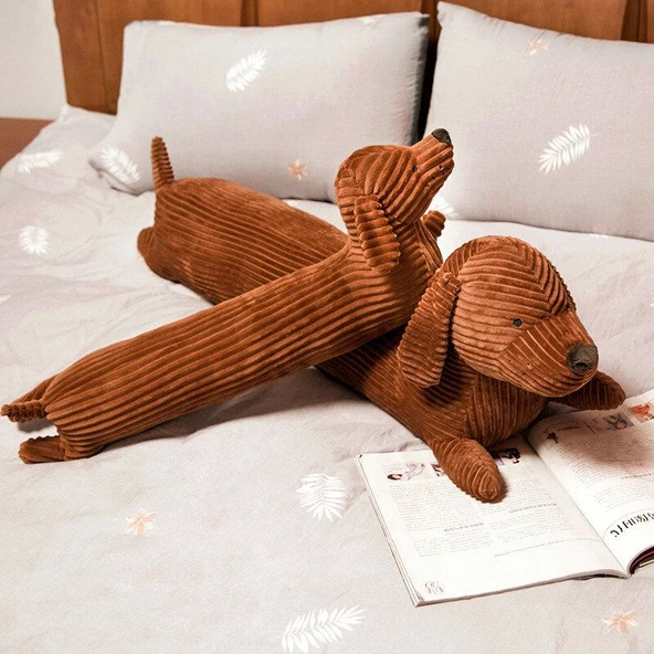 Daksund Peluş Oyuncak - Kahve Rengi - 50cm - 8