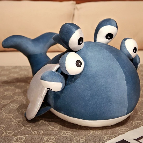 Altı Gözlü Uçan Balık Peluş Yastık - 30cm