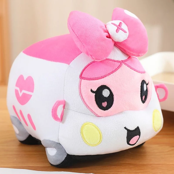 Peluş Oyuncak Araba - Polis Arabası Xiaobao 35cm - 7