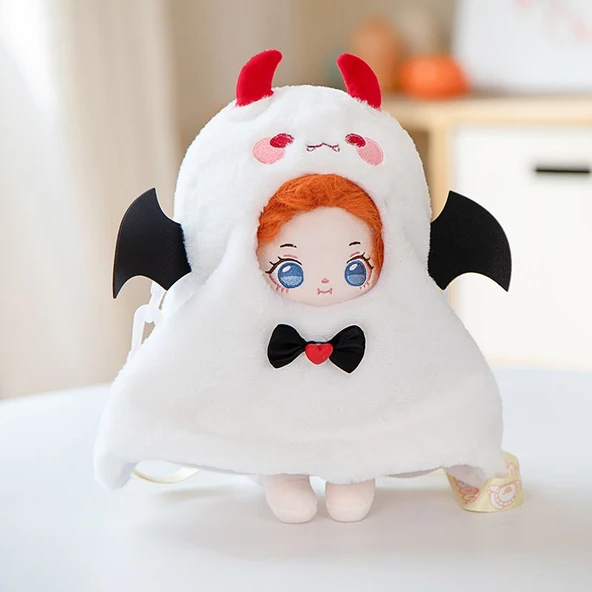 Peluş Oyuncak Bebek Omuz Çantası - Bir Numara - 20cm - 7