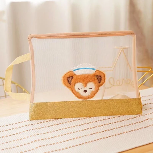 Çizgi Film Peluş Kimlik Kartı Tutucu - Beyaz Köpek - 33.5x25cm - 8