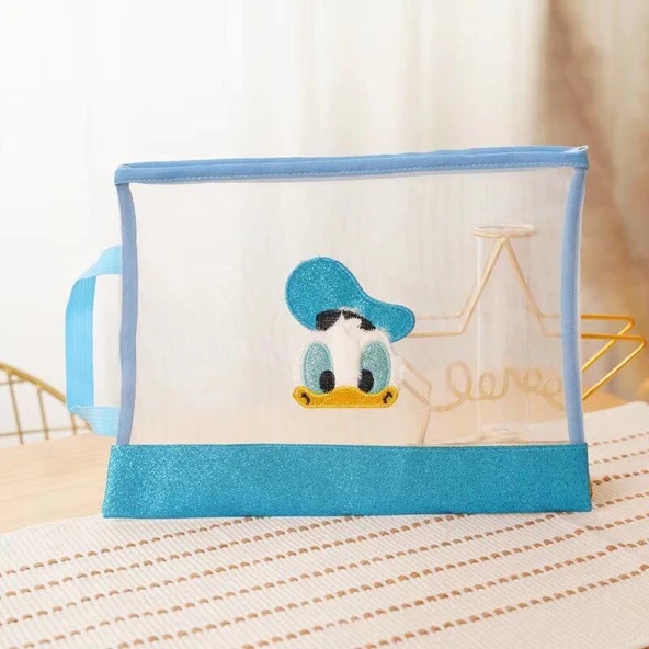 Çizgi Film Peluş Kimlik Kartı Tutucu - Beyaz Köpek - 33.5x25cm - 10