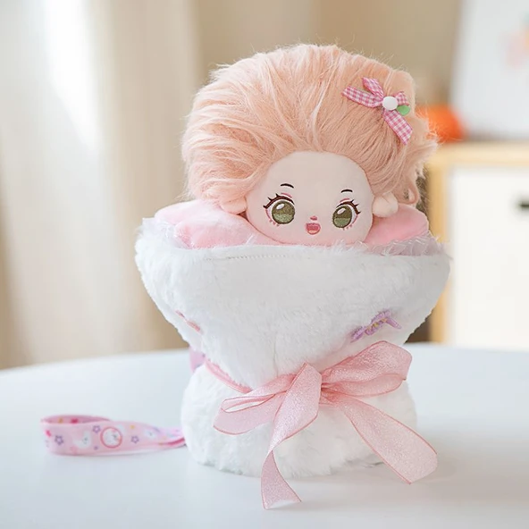 Peluş Oyuncak Bebek Omuz Çantası - İki Numara - 20cm