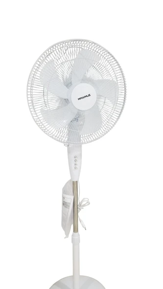 MAXİMUS MERKÜR 16'' VANTİLATÖR 5 KANAT BEYAZ