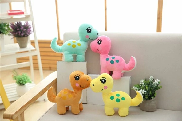 Pembe Dinozor Peluş Oyuncak - 20cm - 9