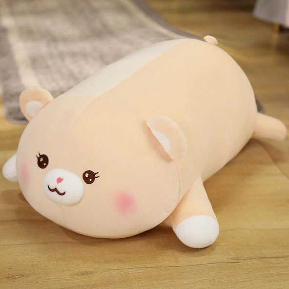Peluş Oyuncak Yastık - Sevimli Ayıcık - 50cm (İç Dolgusuz)