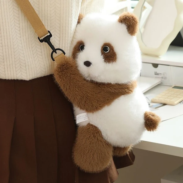 Panda Desenli Çapraz Çanta - 40cm