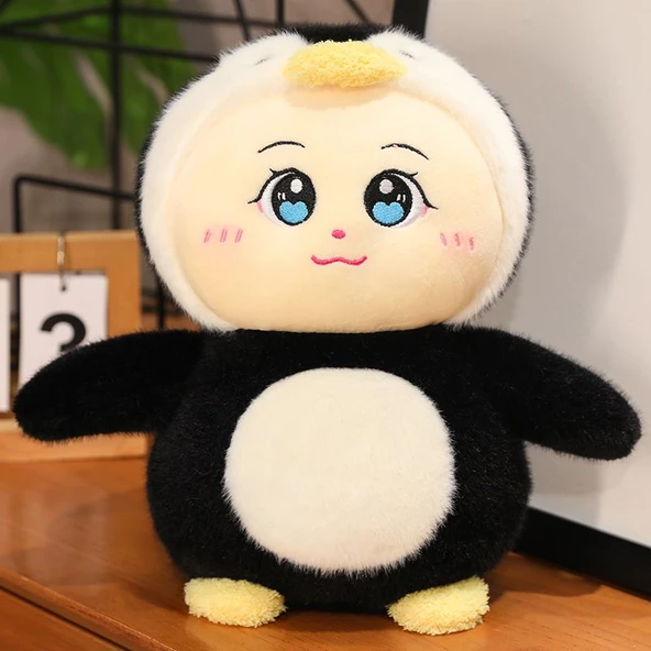 Penguen Peluş Oyuncak - Siyah - 30cm