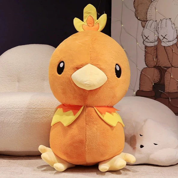 Peluş Oyuncak Ejderha Bebek - Kahverengi - 35cm