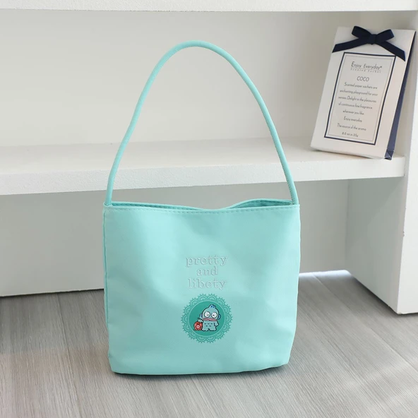 Çizgi Film Peluş Omuz Çantası - Büyük Kulak Köpek - 20x25x10cm - 5