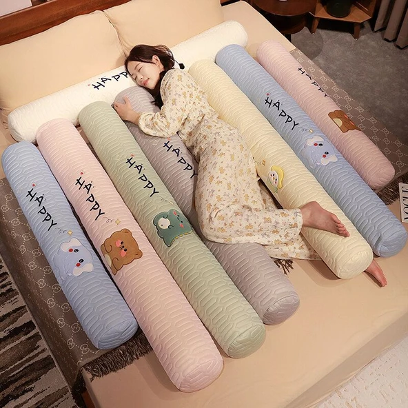 Çizgi Film Lateks İpek Uzun Yastık - Ördek - 140cm - Resim 5