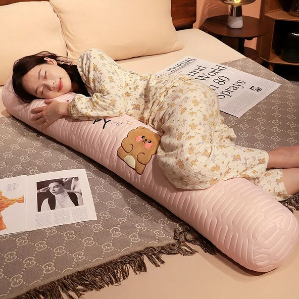 Çizgi Film Lateks İpek Uzun Yastık - Ördek - 140cm - Resim 6