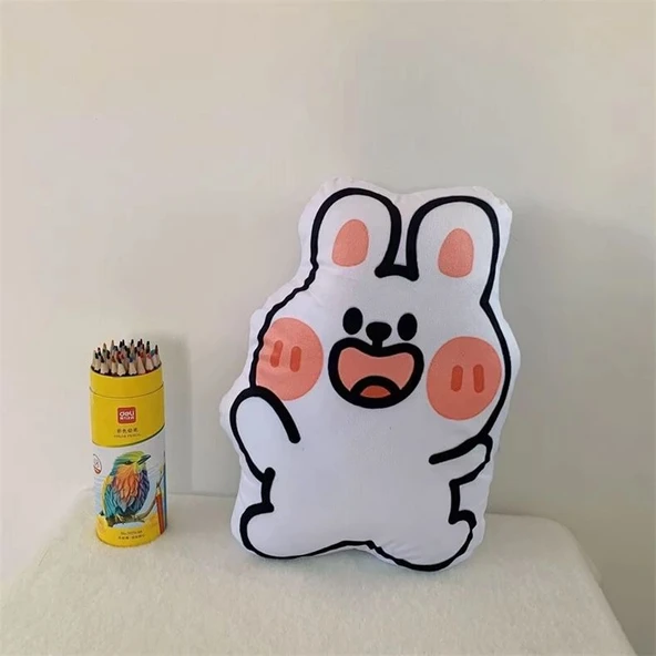Peluş Yastık - Sarı Çiçek - 500 - 9