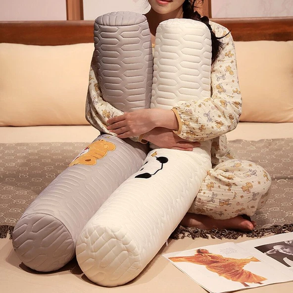 Çizgi Film Lateks İpek Uzun Yastık - Ördek - 140cm - Resim 7