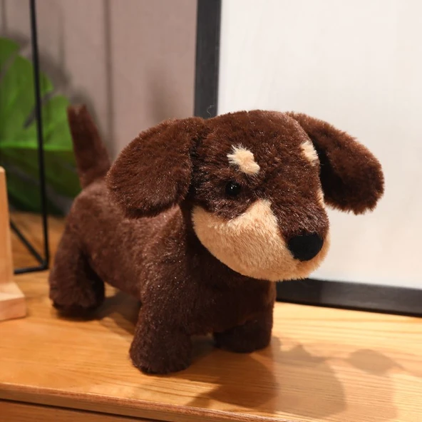 Kahverengi Dachshund Peluş Oyuncak - 40cm