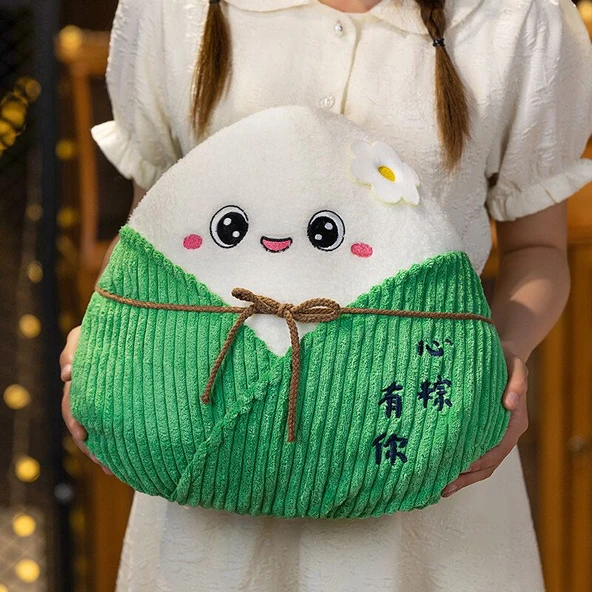 Kalpli Zongzi Peluş Oyuncak - 10cm Anahtarlık
