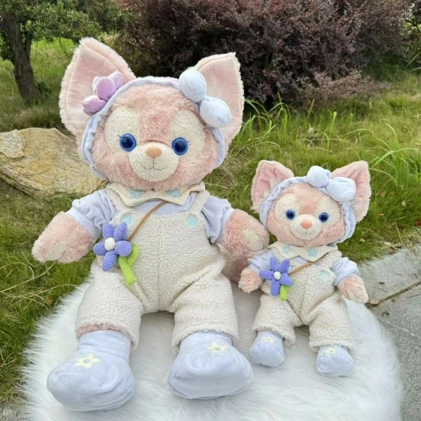 70-79cm Oyuncak Bebek Giysisi - M Beden Puantiyeli Sarı Elbise - 5