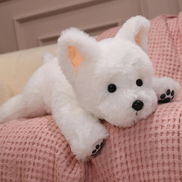 West Highland Beyaz Terrier Peluş Oyuncak - 45 cm