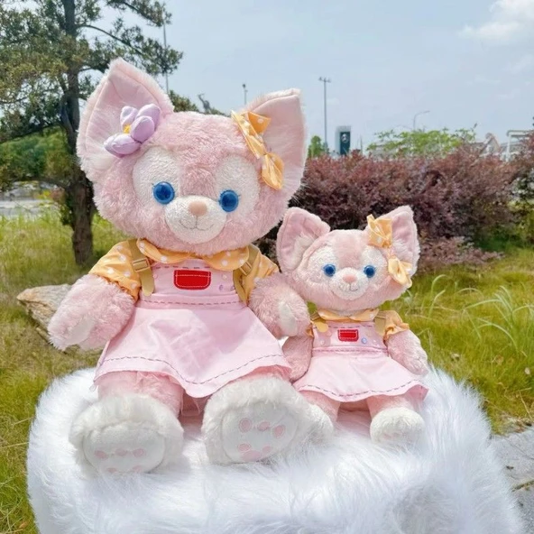 70-79cm Oyuncak Bebek Giysisi - M Beden Puantiyeli Sarı Elbise - 11