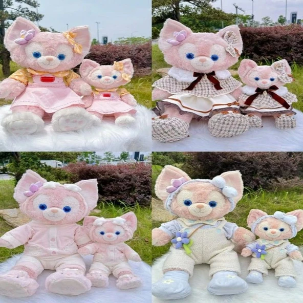 70-79cm Oyuncak Bebek Giysisi - M Beden Mor Papatya Elbise - 4