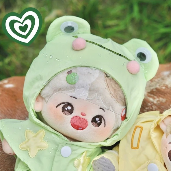 20cm Oyuncak Bebek Yağmurluğu - Sarı - 9