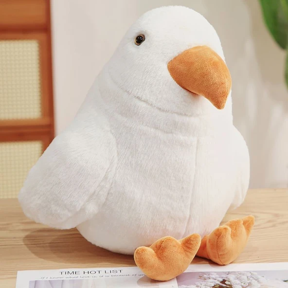 Kel Kartal Peluş Oyuncak - Beyaz, 30cm