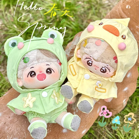 20cm Oyuncak Bebek Yağmurluğu - Yeşil - 7