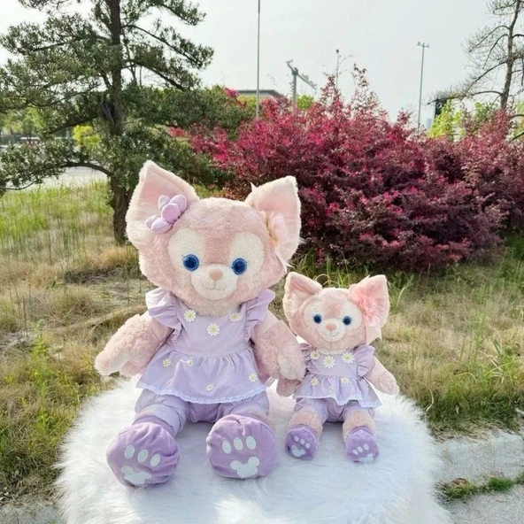 70-79cm Oyuncak Bebek Giysisi - M Beden Mor Papatya Elbise - 8
