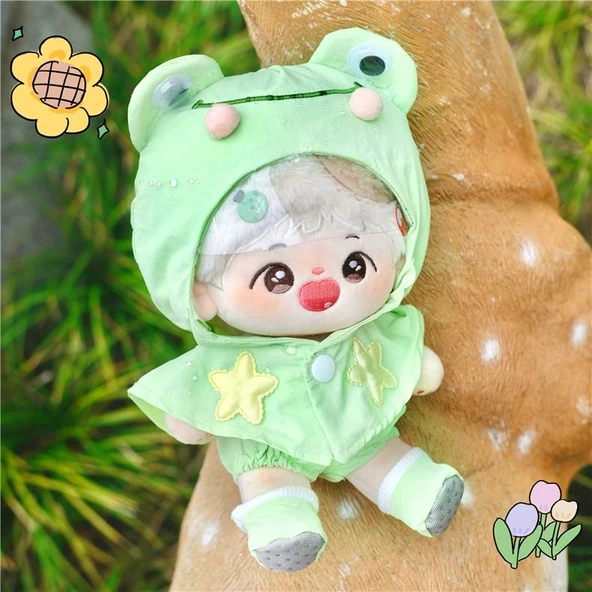 20cm Oyuncak Bebek Yağmurluğu - Yeşil - 10